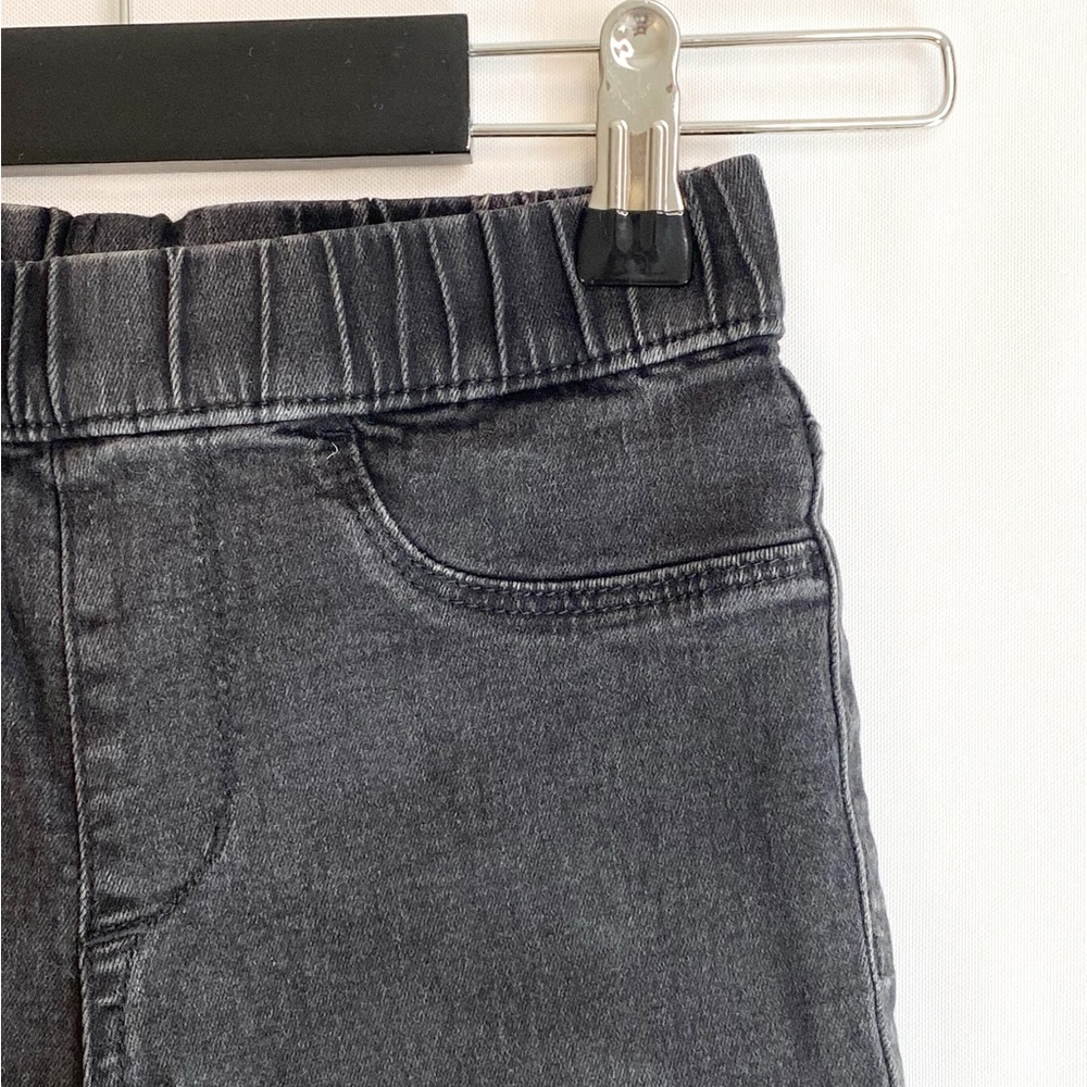H&M Kids Washed Black Jeggings  size 8 Elastic Waist Skinny fit